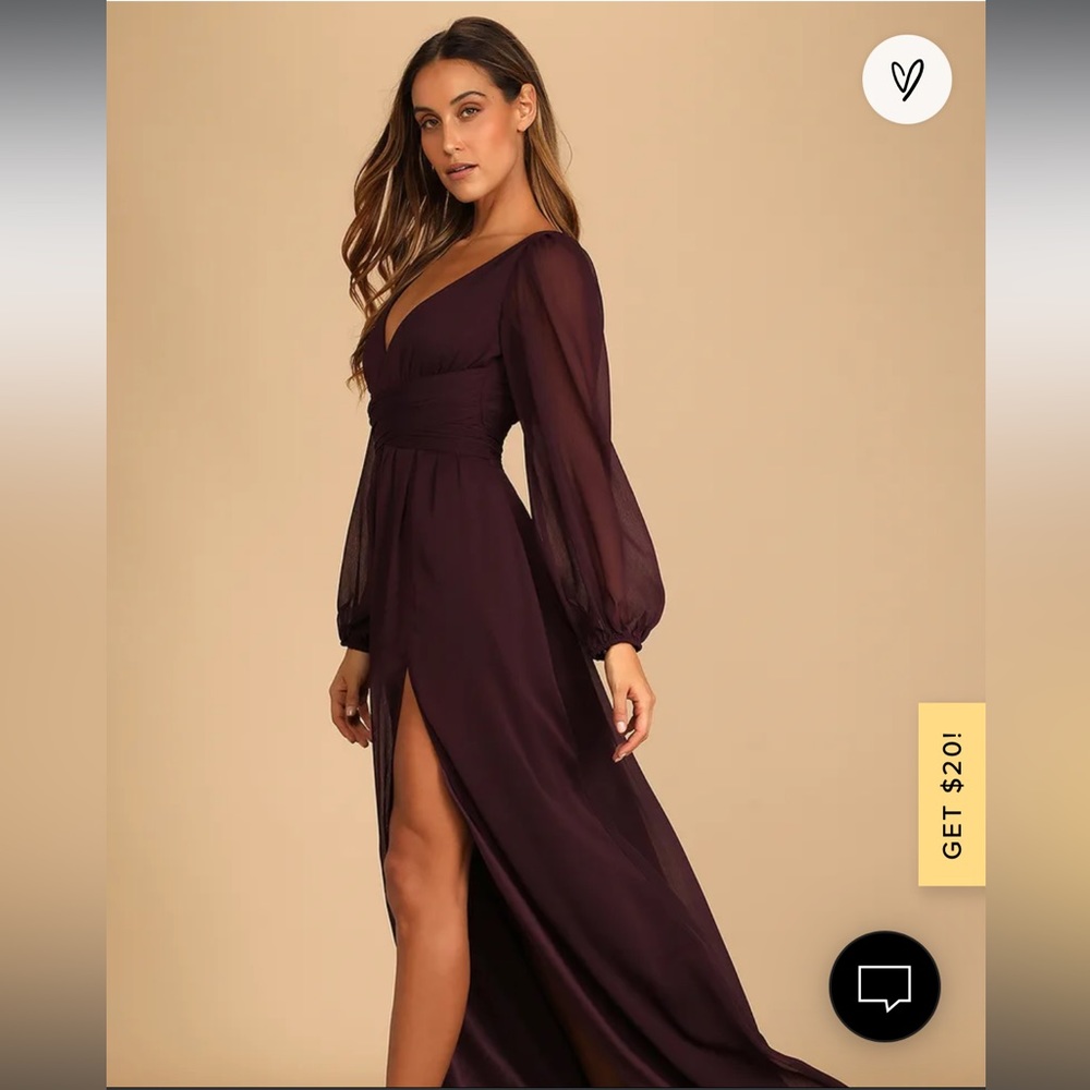 Lulus long sleeve formal dress. NWT